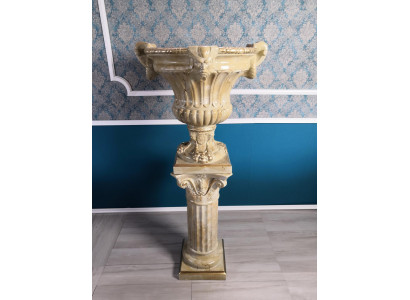 XXL Vase Table Decoration Decorative Vases 69cm Antique Style Sculpture Figure Goblet Rome