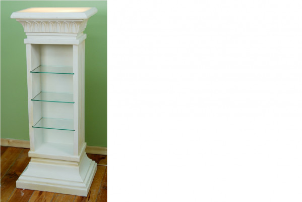 Design Showcase Shelf Glass Column Showcases Shelves Lamp Cabinet Living Room 6893