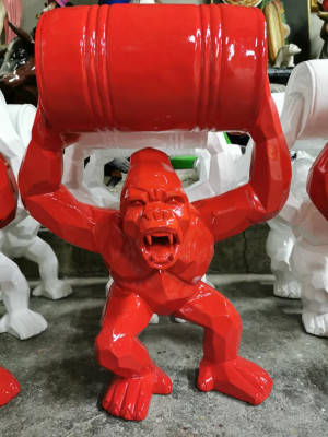 Statue Decoration Decor Gorilla Garden New Designer Figure Statue Modern Figures