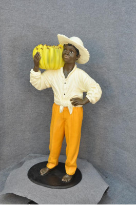 Cuban Farmer Sculpture Figure Sculptures Black Decoration Statue Figures