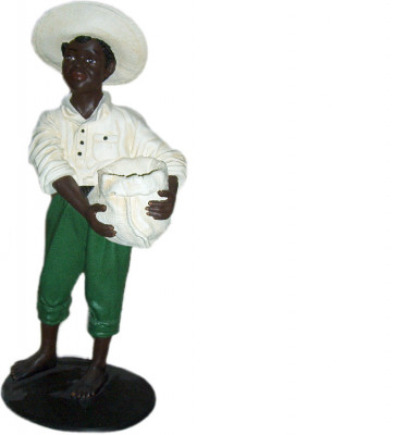Design Boy with Bag Figure Statue Sculpture Figures Sculptures Decoration 7088