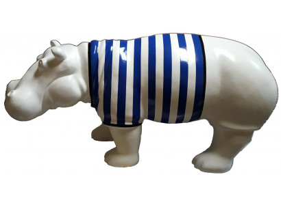 Abstract figure hippopotamus designer colorful sculptures modern decoration garden