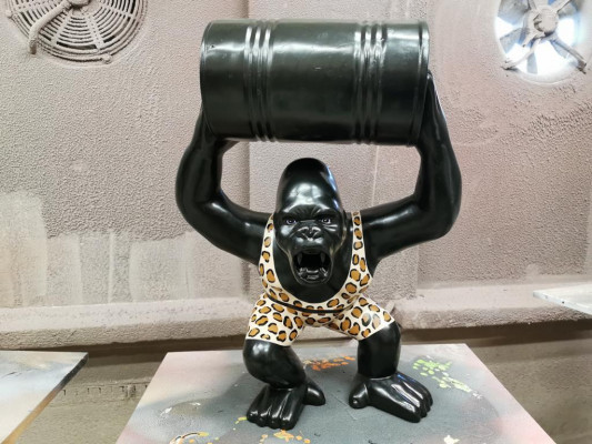 Designer Figurine Statue Modern Figurines Statues Decoration Decoration Gorilla Garden New