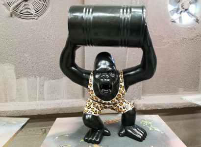 Designer Figurine Statue Modern Figurines Statues Decoration Decoration Gorilla Garden New