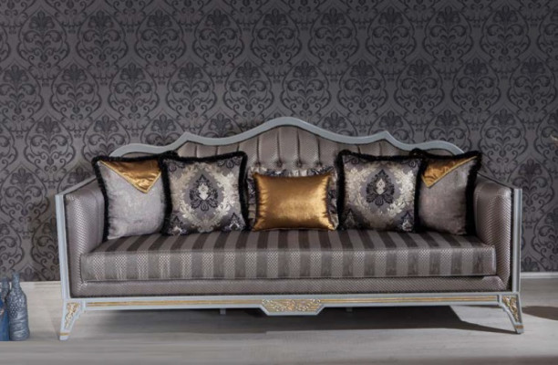 Sofa 3-seater couches sofas three-seater textile luxury couch upholstery baroque
