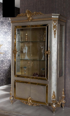 Display cabinet glass cupboard display case living room wood sideboard Italian style