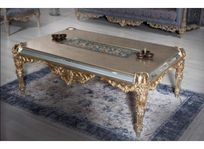 Classic coffee table, side table, wood living room table, furniture wood tables