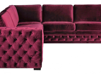 Lila chesterfield couch luxury velvet fabric sofas sofa set button upholstery new