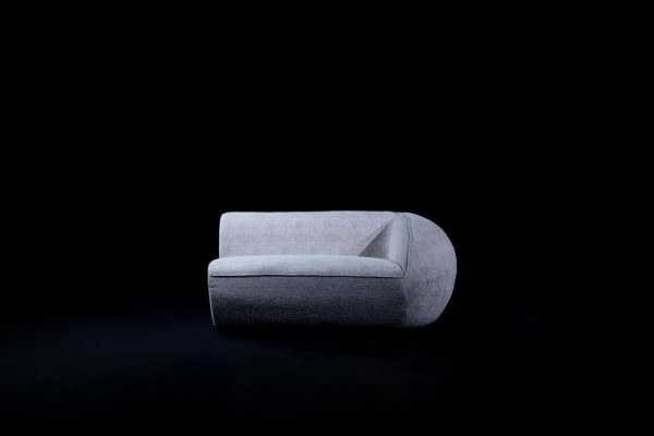 Gray luxury sofa set, four-seater armchair, luxury couches, textile furniture.