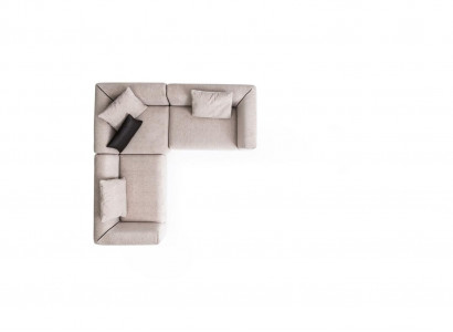 Corner sofa beige L-shape living area corner couch sofa modern couch