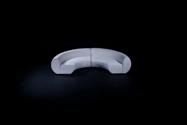 Semi-circular upholstered sofa U-shaped couch living room furniture modern sofa