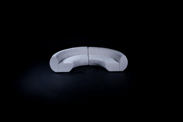 Semi-circular upholstered sofa U-shaped couch living room furniture modern sofa