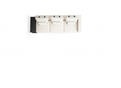 White living room sofa luxury four-seater upholstered furniture modern style furniture