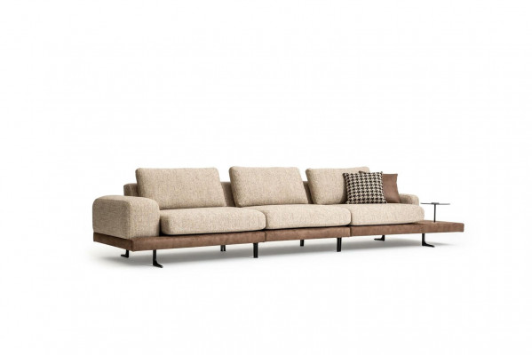 Sofa 4-seater luxury upholstered sofa new design textile living room modern