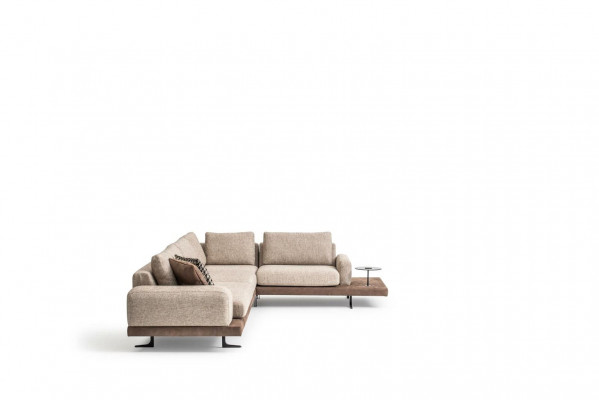Modern L-shaped corner sofa living room furniture designer upholstered sofas textile