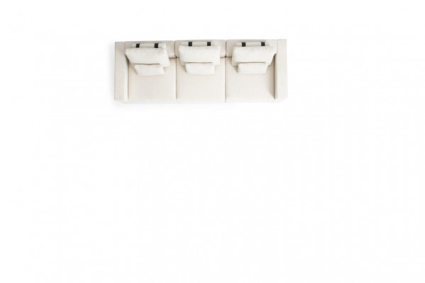 White four-seater luxury upholstery four-seater textile living room furniture design
