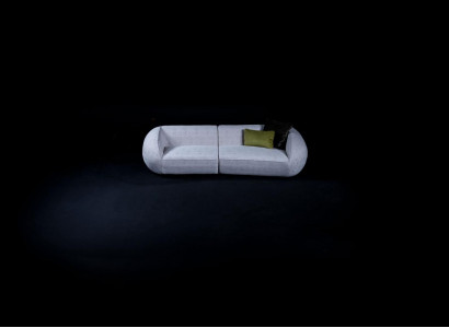 Gray living room upholstered sofa modern textile couches luxury furniture couch
