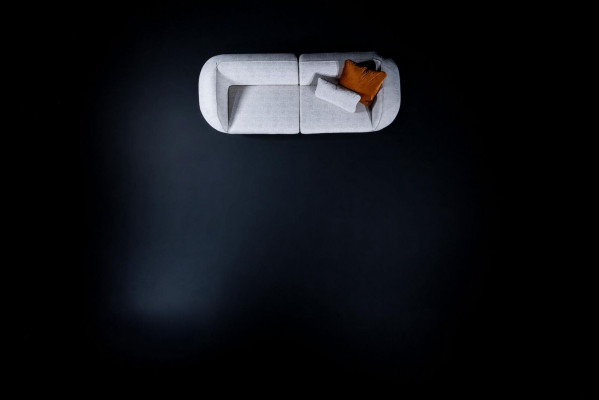 Designer sofa couch 3-seater upholstered furniture couches furniture textile fabric