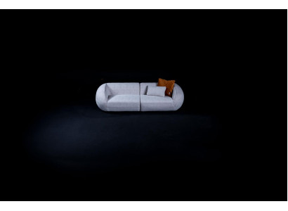Designer sofa couch 3-seater upholstered furniture couches furniture textile fabric