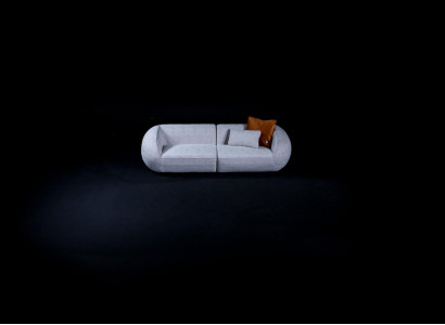 Designer sofa couch 3-seater upholstered furniture couches furniture textile fabric