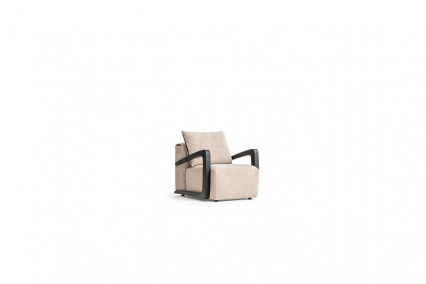 Armchair Upholstery 1 Seat Designer Textile Living Room Style Modern New