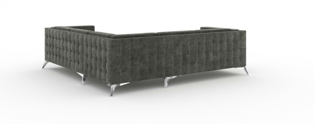 Living Landscape Corner Sofa L-Shape Sofa Couch Decor Design Couch Textile Modern