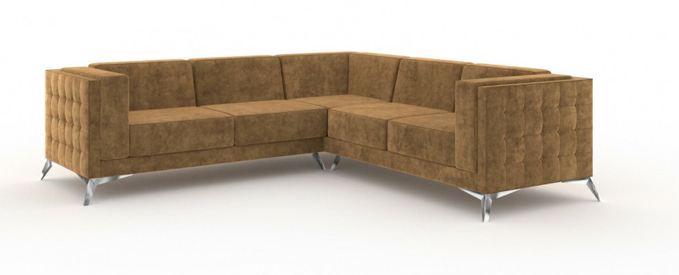 Design corner sofa L-shaped sofa couch upholstery classic couches corner sofas brown new