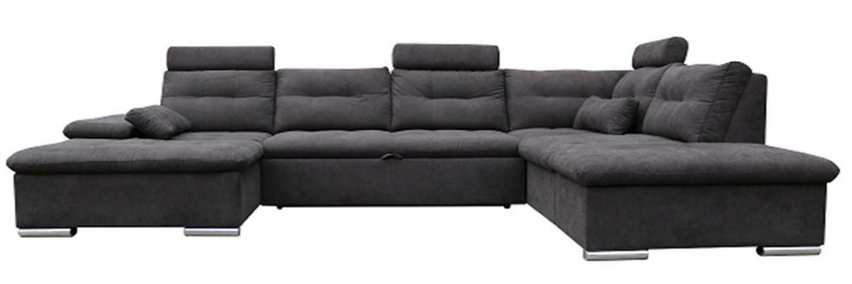 Corner sofa U shape, sofa living landscape set, fabric sofas with bed function sleep