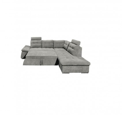 Design corner sofa L-shape sofa couch with bed function upholstered sleeper sofa textile