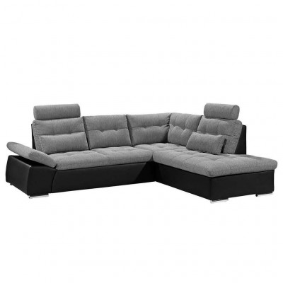 Sectional sofa L-shape sofa couch design upholstery modern leather fabric bed function