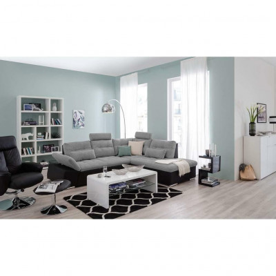 Sectional sofa L-shape sofa couch design upholstery modern leather fabric bed function