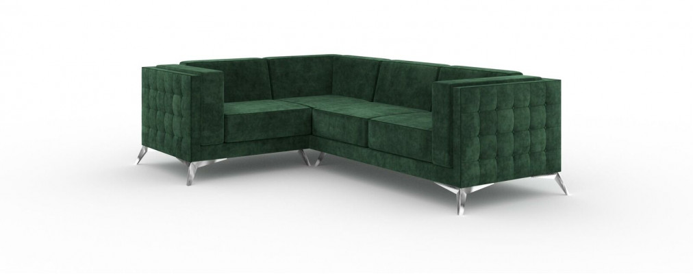 Sectional sofa L-shape sofa couch design sofas upholstery fabric modern corner set green.