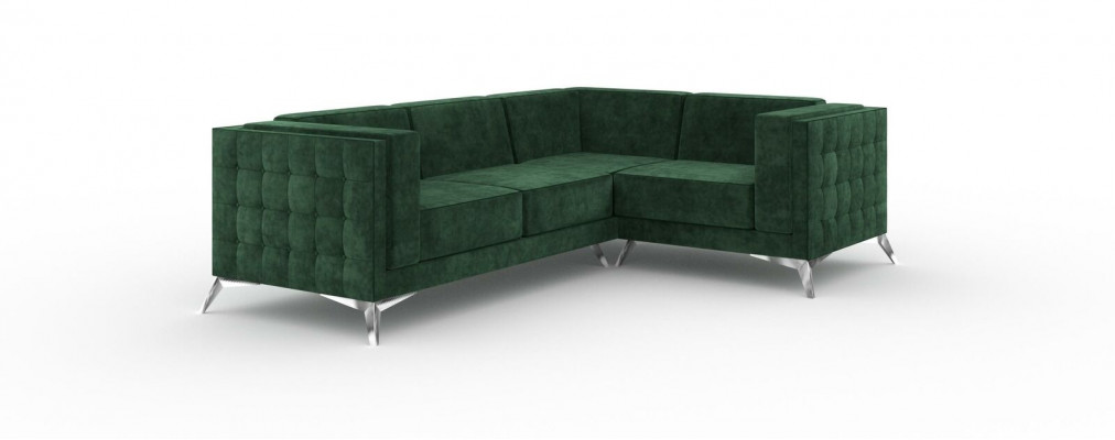 Sectional sofa L-shape sofa couch design sofas upholstery fabric modern corner set green.