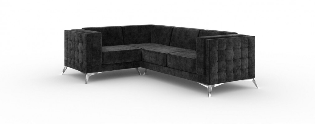 L-form couch living landscape corner sofa set modern design sofa textile fabric new