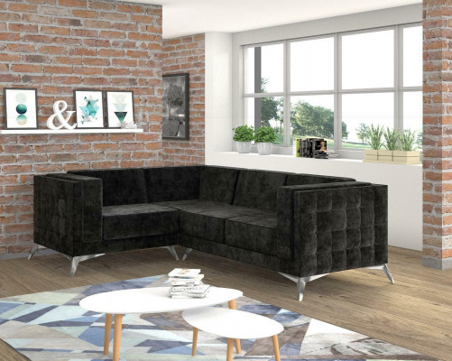 L-form couch living landscape corner sofa set modern design sofa textile fabric new