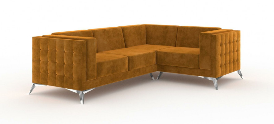 L-shaped sectional designer sofa couch upholstered seating suite fabric living landscape