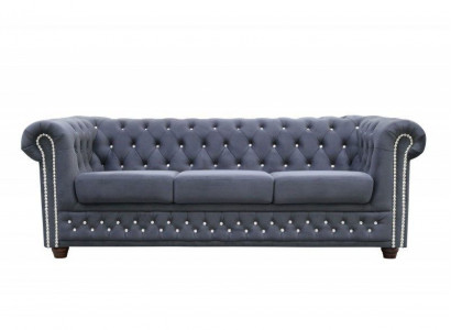 Chesterfield Sofa Set 3+2+1 Sofa Bed Sofa Couch Upholstered Leather Sofas Bed