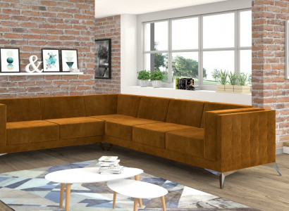 Corner sofa L-shape fabric couch living landscape suite design modern sofa