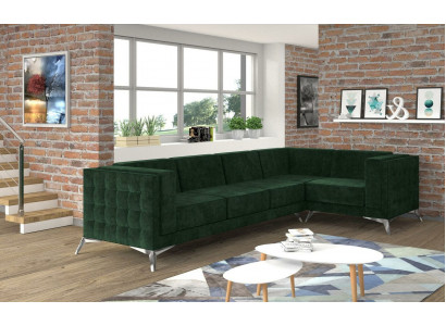 Corner sofa sofa couch upholstery L-shape living landscape seating suite decor sofas
