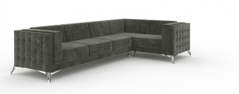 Corner sofa Chesterfield Sofa Upholstery Suite Couch Living Landscape Decor L-shape