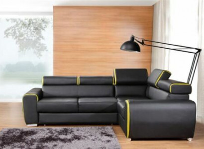 Design corner sofa L-shape with sleeping function couch leather fabric sofas couches