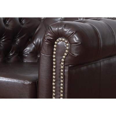 Chesterfield leather sofa set sofa couch upholstery seat sofas sets new