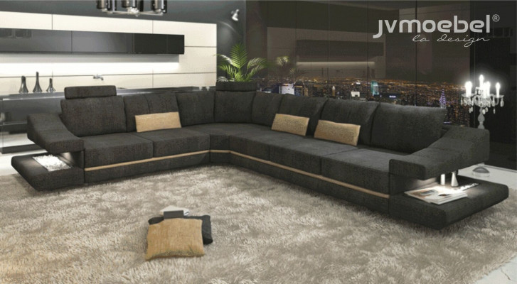 Living room textile new L-shape seat sofa bed furniture corner sofa couch upholstered furniture