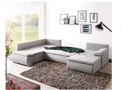 U-shaped fabric couch living area corner sofa set design modern sofa