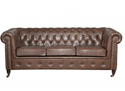Chesterfield Sofa Set Sofa Couch Upholstery 3 2 Seater Leather Sofas Fabric New