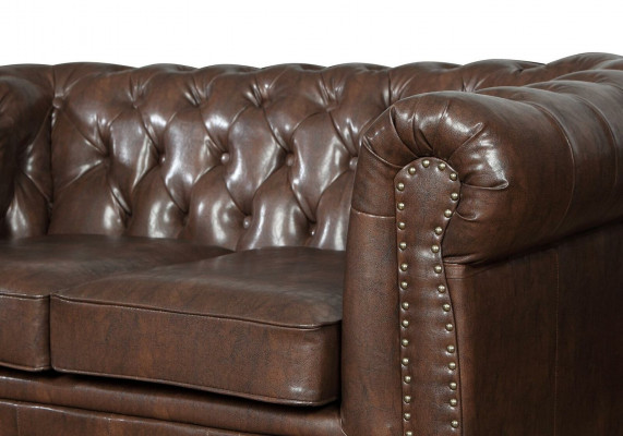 Leather sofa couch sofa set 3+2 Seater suite design sofa Chesterfield
