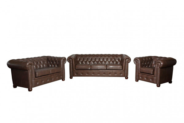 Leather sofa couch sofa set 3+2 Seater suite design sofa Chesterfield
