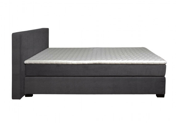 Designer upholstered bed bedding textile bed double bed marital bed box spring.