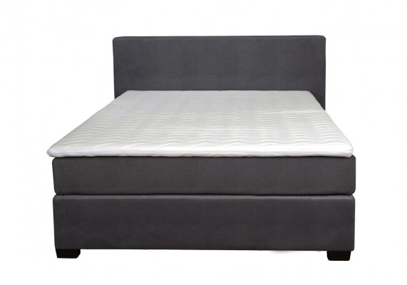 Designer upholstered bed bedding textile bed double bed marital bed box spring.