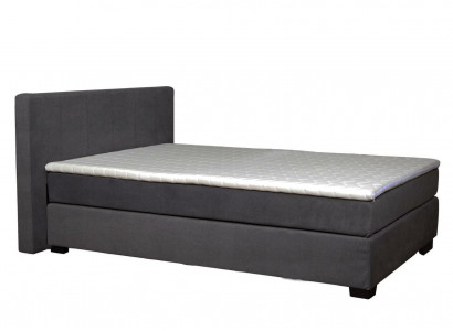 Designer upholstered bed bedding textile bed double bed marital bed box spring.